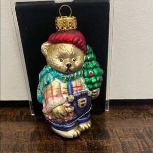 Vintage Bear Christmas Ornament